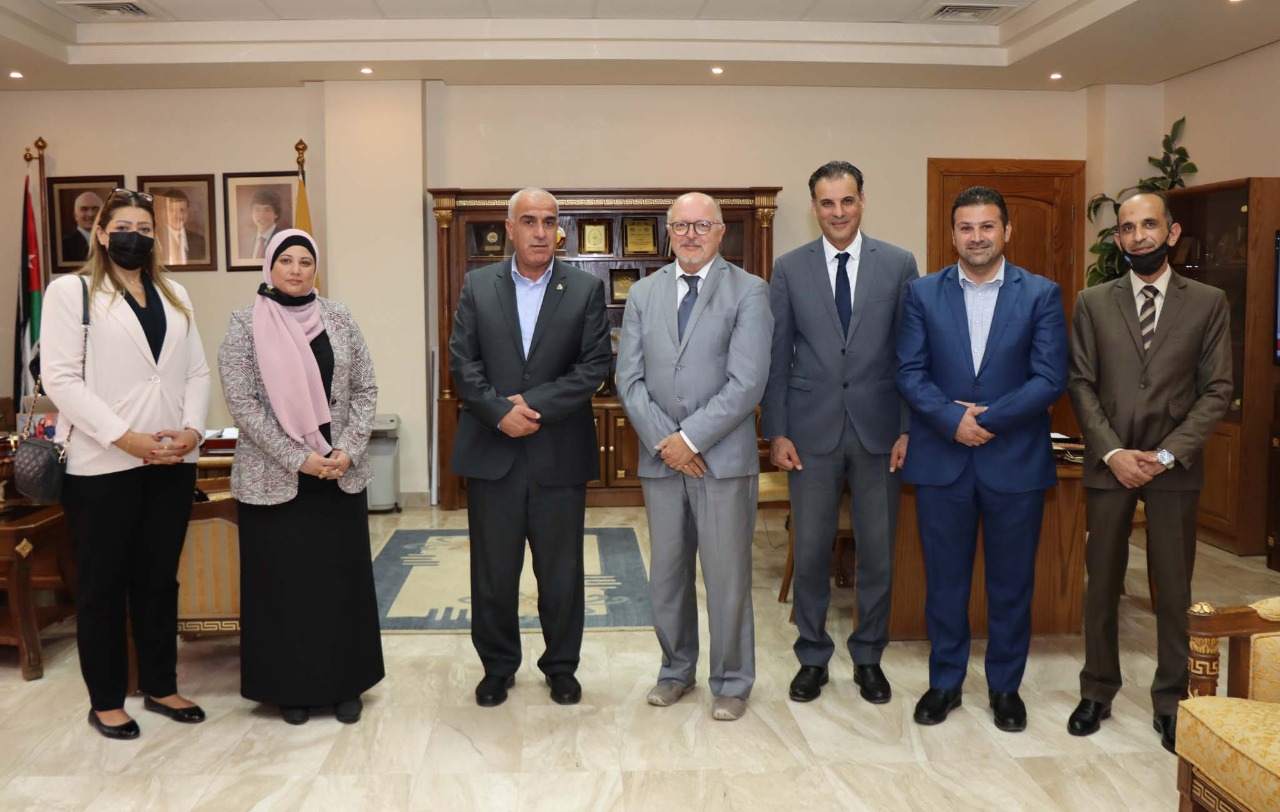 A delegation from GIZ visits Al Hussein Bin Talal University